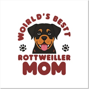 Cute Rottie Rottweiler Mama Shirt, Mothers Day Dog Mom Posters and Art